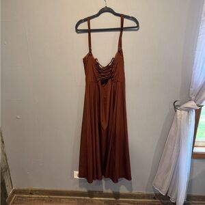 Amazon Brown Sleeveless Dress